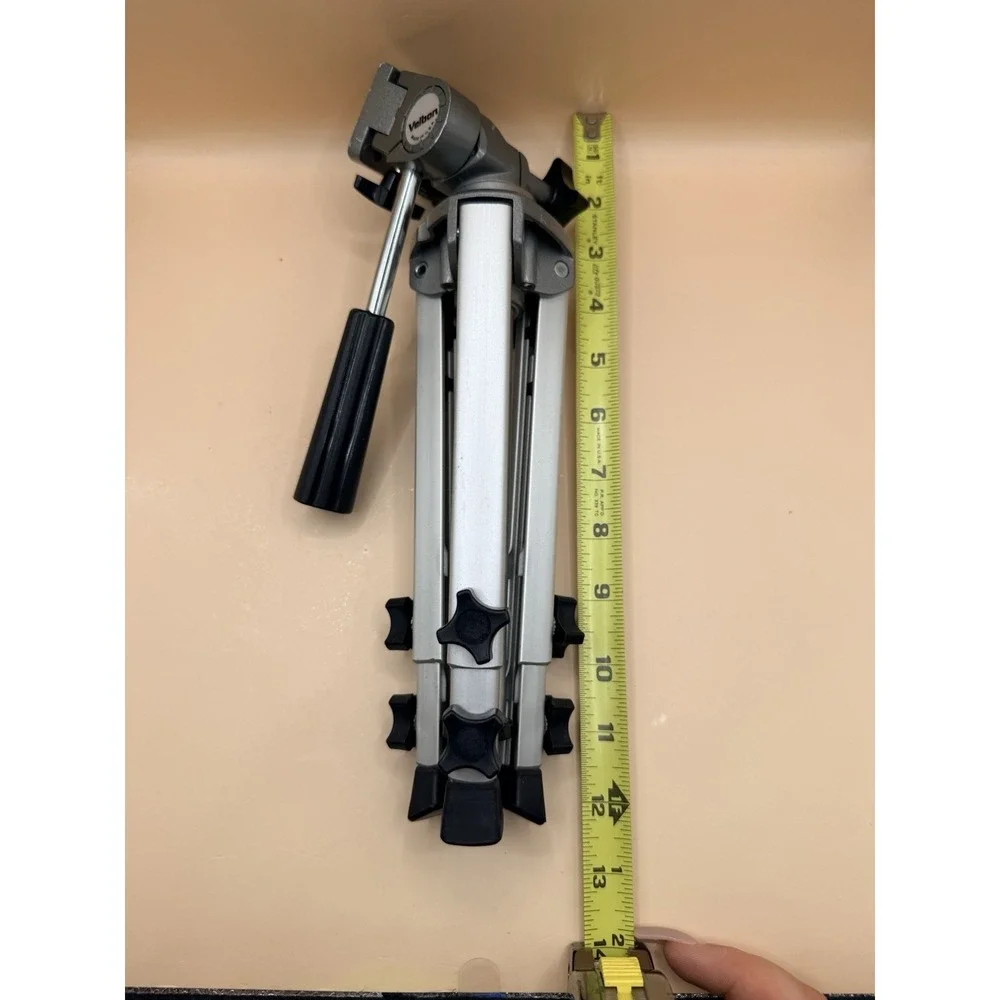 Velbon Camera Tripod Mini II 2 Adjustable Heavy Duty Pan Tilt 3 Way‎ Extend  VTG